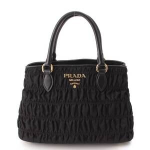 Prada Logo Handbag Shoulder Bag Black